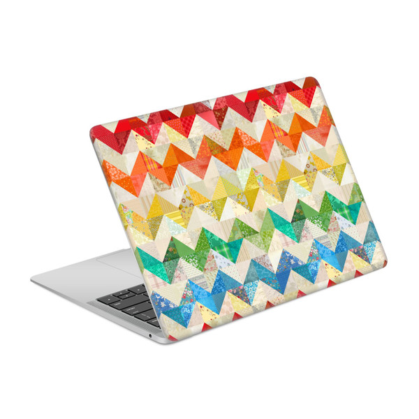 Rachel Caldwell Patterns Zigzag Quilt Vinyl Sticker Skin Decal Cover for Apple MacBook Air 13.3" A1932/A2179