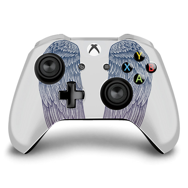 Rachel Caldwell Art Mix Angel Wings Vinyl Sticker Skin Decal Cover for Microsoft Xbox One S / X Controller