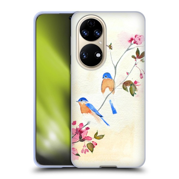 Mai Autumn Birds Blossoms Soft Gel Case for Huawei P50