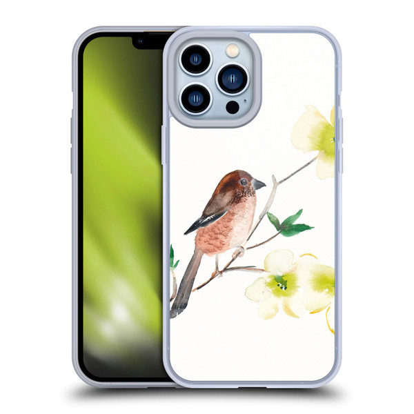 Mai Autumn Birds Dogwood Branch Soft Gel Case for Apple iPhone 13 Pro Max