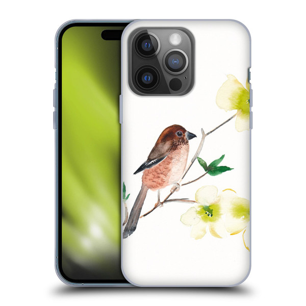 Mai Autumn Birds Dogwood Branch Soft Gel Case for Apple iPhone 14 Pro