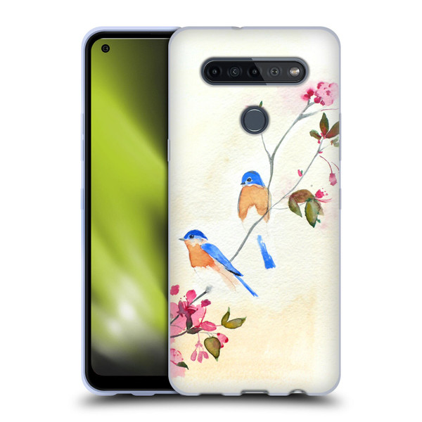 Mai Autumn Birds Blossoms Soft Gel Case for LG K51S
