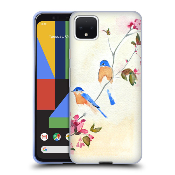 Mai Autumn Birds Blossoms Soft Gel Case for Google Pixel 4 XL