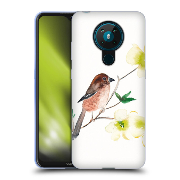 Mai Autumn Birds Dogwood Branch Soft Gel Case for Nokia 5.3