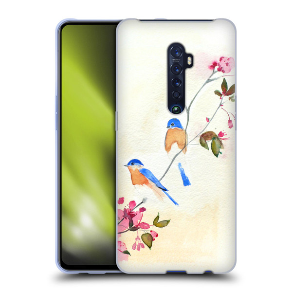 Mai Autumn Birds Blossoms Soft Gel Case for OPPO Reno 2