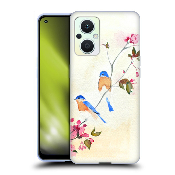 Mai Autumn Birds Blossoms Soft Gel Case for OPPO Reno8 Lite