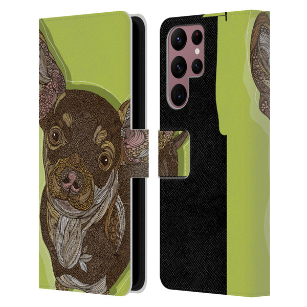 Valentina Dogs Chihuahua Leather Book Wallet Case Cover For Samsung Galaxy S22 Ultra 5G