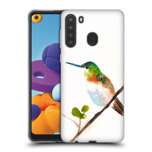 Mai Autumn Birds Hummingbird Soft Gel Case for Samsung Galaxy A21 (2020)