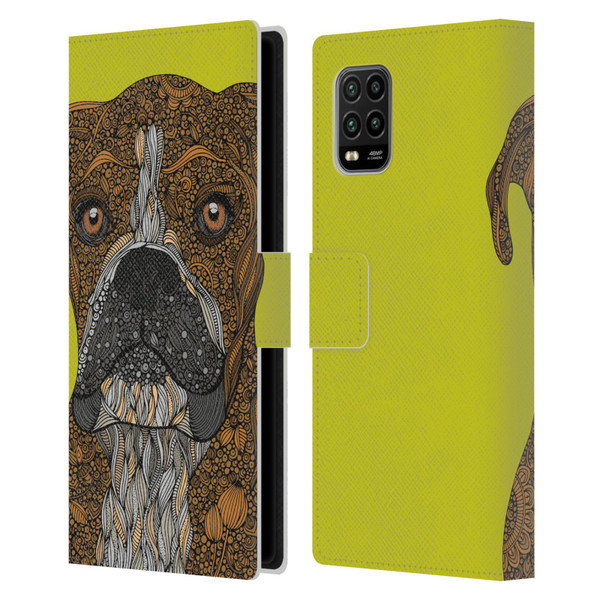 Valentina Dogs Boxer Leather Book Wallet Case Cover For Xiaomi Mi 10 Lite 5G
