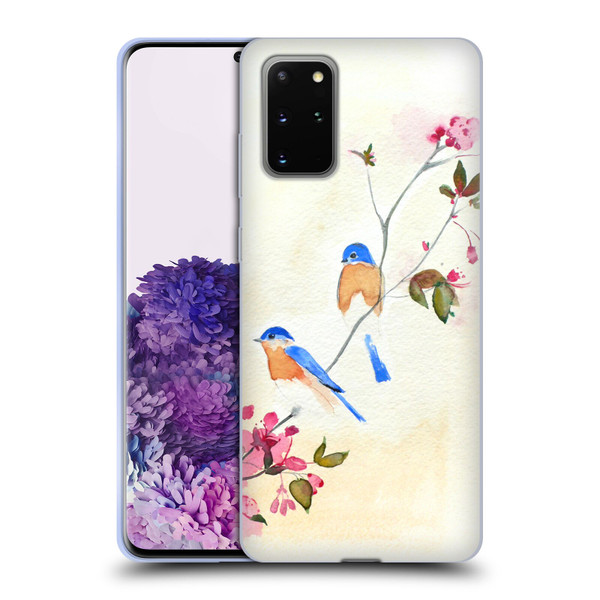 Mai Autumn Birds Blossoms Soft Gel Case for Samsung Galaxy S20+ / S20+ 5G