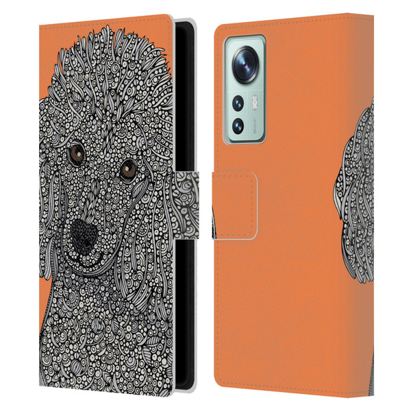 Valentina Dogs Poodle Leather Book Wallet Case Cover For Xiaomi 12