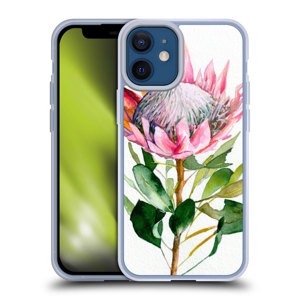 Mai Autumn Floral Blooms Protea Soft Gel Case for Apple iPhone 12 Mini