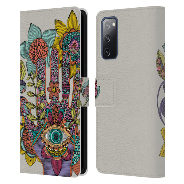 Valentina Symbols Illustration Hamsa Leather Book Wallet Case Cover For Samsung Galaxy S20 FE / 5G