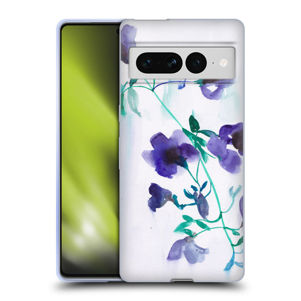 Mai Autumn Floral Blooms Moon Drops Soft Gel Case for Google Pixel 7 Pro