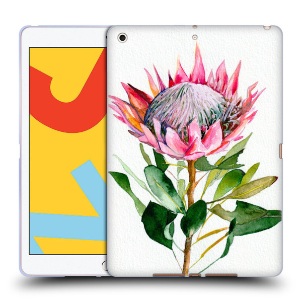 Mai Autumn Floral Blooms Protea Soft Gel Case for Apple iPad 10.2 2019/2020/2021