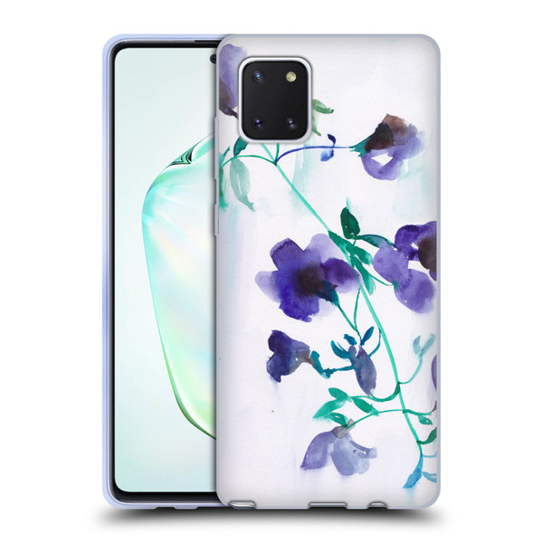 Mai Autumn Floral Blooms Moon Drops Soft Gel Case for Samsung Galaxy Note10 Lite