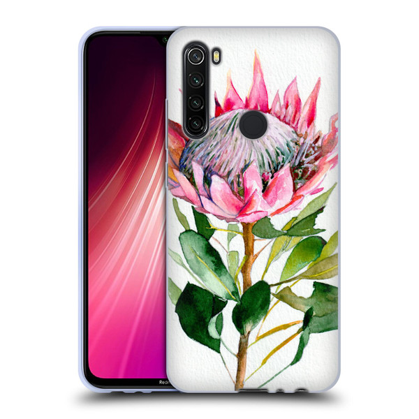 Mai Autumn Floral Blooms Protea Soft Gel Case for Xiaomi Redmi Note 8T