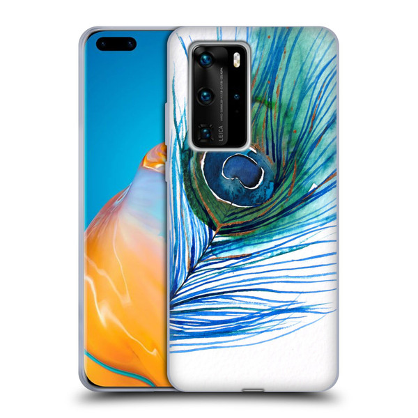 Mai Autumn Feathers Peacock Soft Gel Case for Huawei P40 Pro / P40 Pro Plus 5G