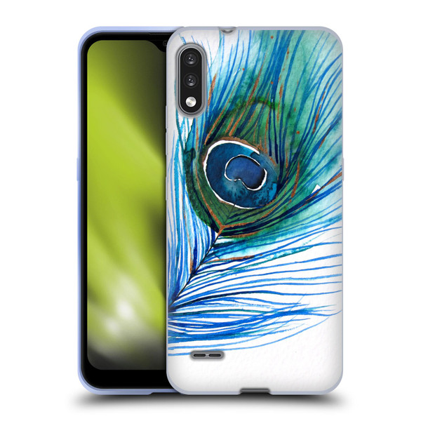 Mai Autumn Feathers Peacock Soft Gel Case for LG K22