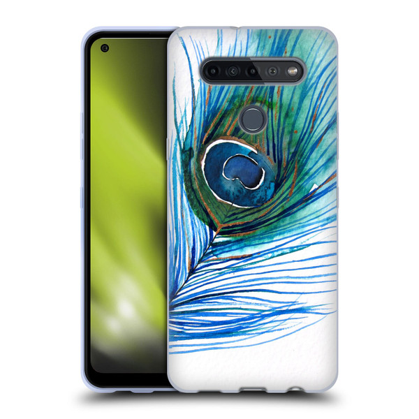 Mai Autumn Feathers Peacock Soft Gel Case for LG K51S