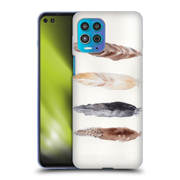 Mai Autumn Feathers Pattern Soft Gel Case for Motorola Moto G100