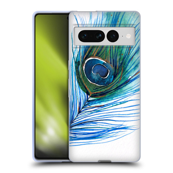 Mai Autumn Feathers Peacock Soft Gel Case for Google Pixel 7 Pro