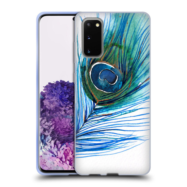 Mai Autumn Feathers Peacock Soft Gel Case for Samsung Galaxy S20 / S20 5G