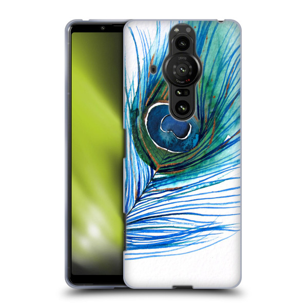 Mai Autumn Feathers Peacock Soft Gel Case for Sony Xperia Pro-I