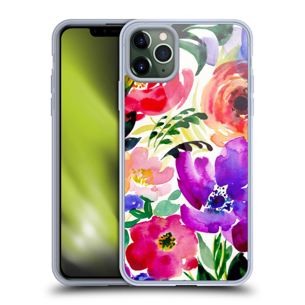 Mai Autumn Floral Garden Bloom Soft Gel Case for Apple iPhone 11 Pro Max