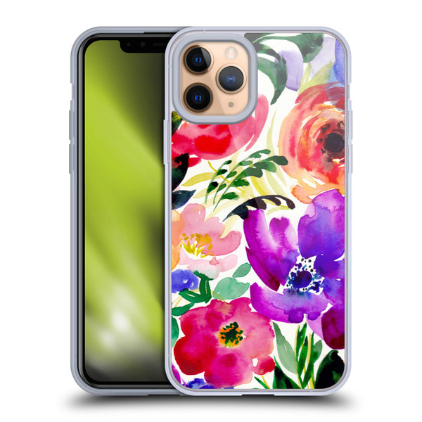 Mai Autumn Floral Garden Bloom Soft Gel Case for Apple iPhone 11 Pro
