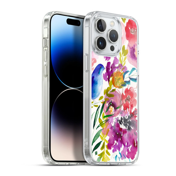 Mai Autumn Floral Garden Bluebird Soft Gel Case for Apple iPhone 13 Pro Max & MagSafe
