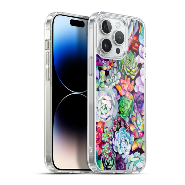 Mai Autumn Floral Garden Succulent Soft Gel Case for Apple iPhone 13 Pro Max & MagSafe
