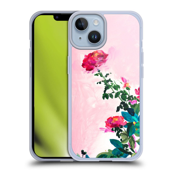 Mai Autumn Floral Garden Rose Soft Gel Case for Apple iPhone 14