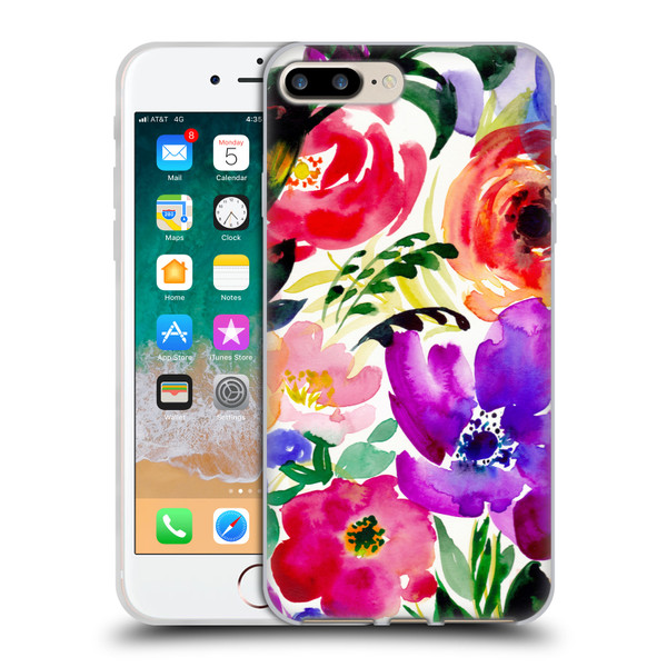 Mai Autumn Floral Garden Bloom Soft Gel Case for Apple iPhone 7 Plus / iPhone 8 Plus