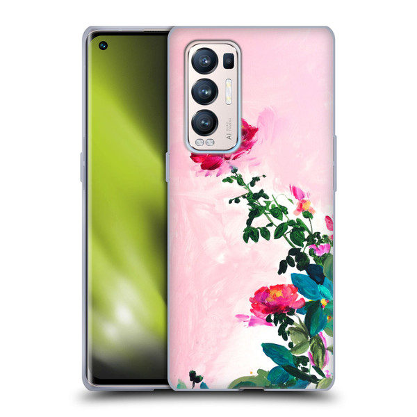 Mai Autumn Floral Garden Rose Soft Gel Case for OPPO Find X3 Neo / Reno5 Pro+ 5G