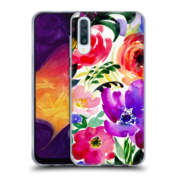 Mai Autumn Floral Garden Bloom Soft Gel Case for Samsung Galaxy A50/A30s (2019)