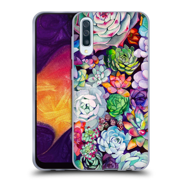 Mai Autumn Floral Garden Succulent Soft Gel Case for Samsung Galaxy A50/A30s (2019)