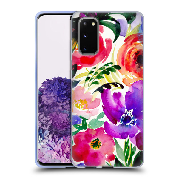 Mai Autumn Floral Garden Bloom Soft Gel Case for Samsung Galaxy S20 / S20 5G