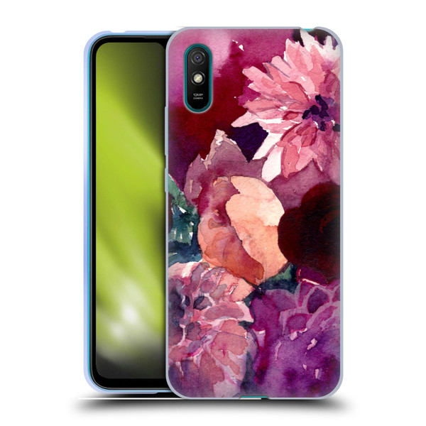 Mai Autumn Floral Garden Dahlias Soft Gel Case for Xiaomi Redmi 9A / Redmi 9AT