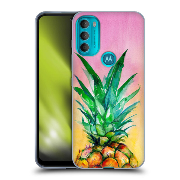 Mai Autumn Paintings Ombre Pineapple Soft Gel Case for Motorola Moto G71 5G