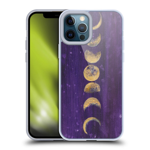 Mai Autumn Space And Sky Moon Phases Soft Gel Case for Apple iPhone 12 Pro Max