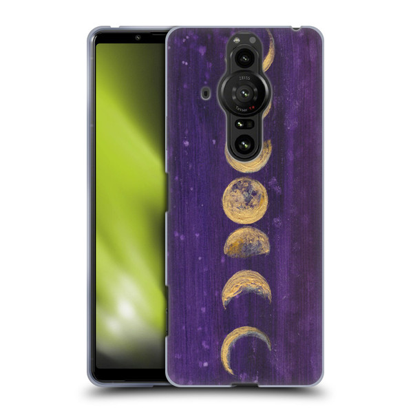 Mai Autumn Space And Sky Moon Phases Soft Gel Case for Sony Xperia Pro-I