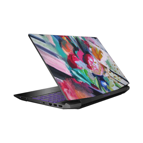 Mai Autumn Floral Garden Abstract Vinyl Sticker Skin Decal Cover for HP Pavilion 15.6" 15-dk0047TX