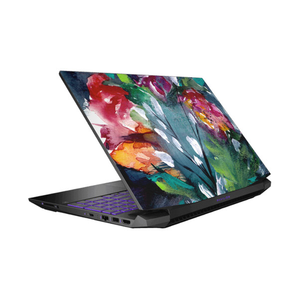 Mai Autumn Floral Garden Night Vinyl Sticker Skin Decal Cover for HP Pavilion 15.6" 15-dk0047TX