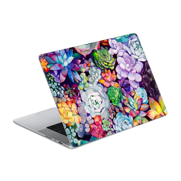 Mai Autumn Floral Garden Succulent Vinyl Sticker Skin Decal Cover for Apple MacBook Pro 16" A2485