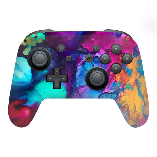 Mai Autumn Art Mix Turquoise Wine Vinyl Sticker Skin Decal Cover for Nintendo Switch Pro Controller