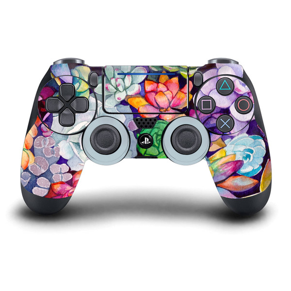 Mai Autumn Art Mix Succulent Vinyl Sticker Skin Decal Cover for Sony DualShock 4 Controller