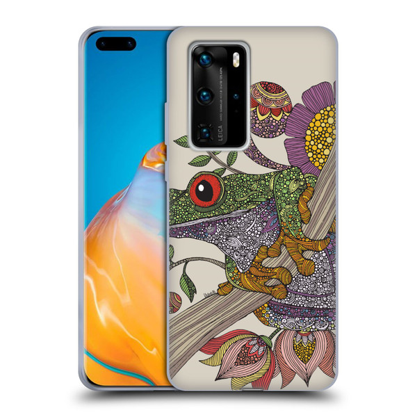 Valentina Animals And Floral Frog Soft Gel Case for Huawei P40 Pro / P40 Pro Plus 5G
