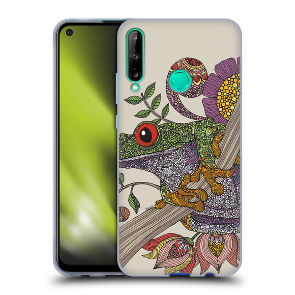 Valentina Animals And Floral Frog Soft Gel Case for Huawei P40 lite E