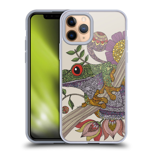 Valentina Animals And Floral Frog Soft Gel Case for Apple iPhone 11 Pro